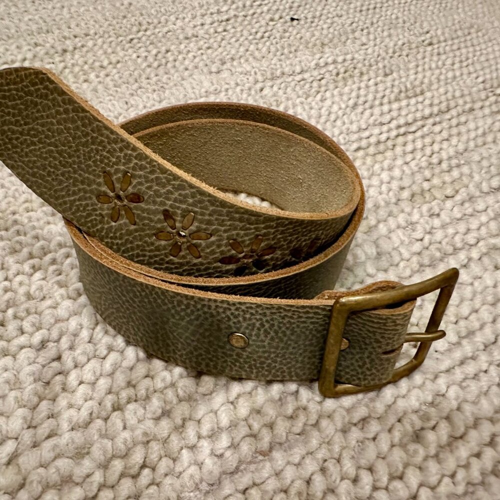 Calleen Cordero Belt Sage Green